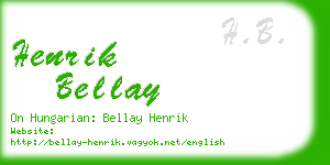 henrik bellay business card